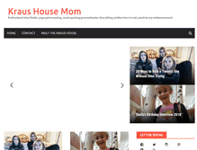 Tablet Screenshot of kraushousemom.com